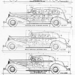 Cadillac V-16 blueprint