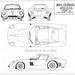 Ferrari 250 GTO bluprint
