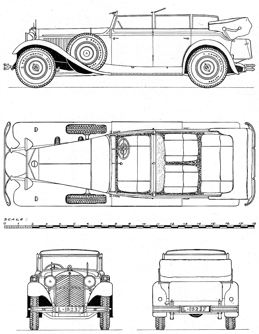 Mercedes-Benz 770 blueprint