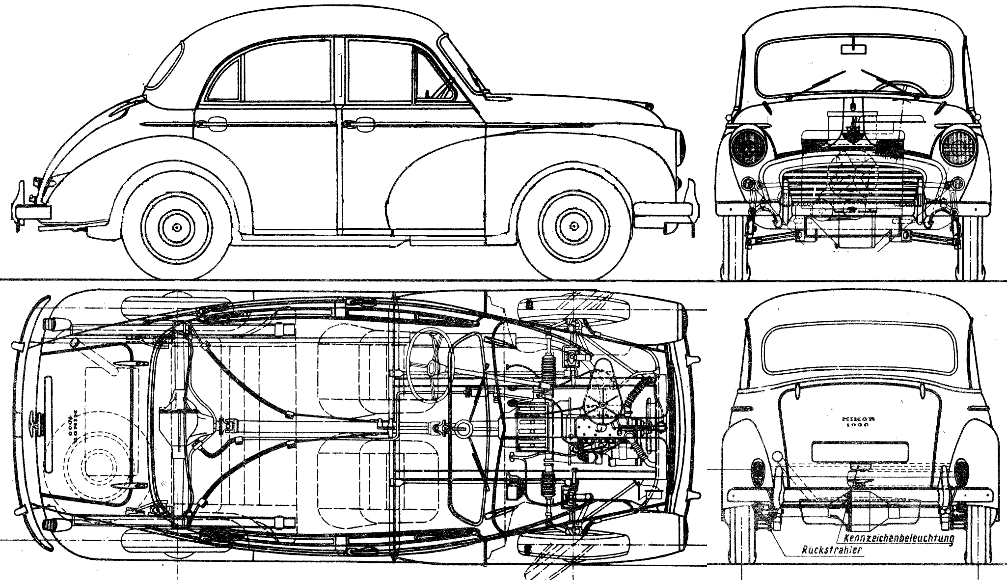 Morris Minor 1000 blueprint