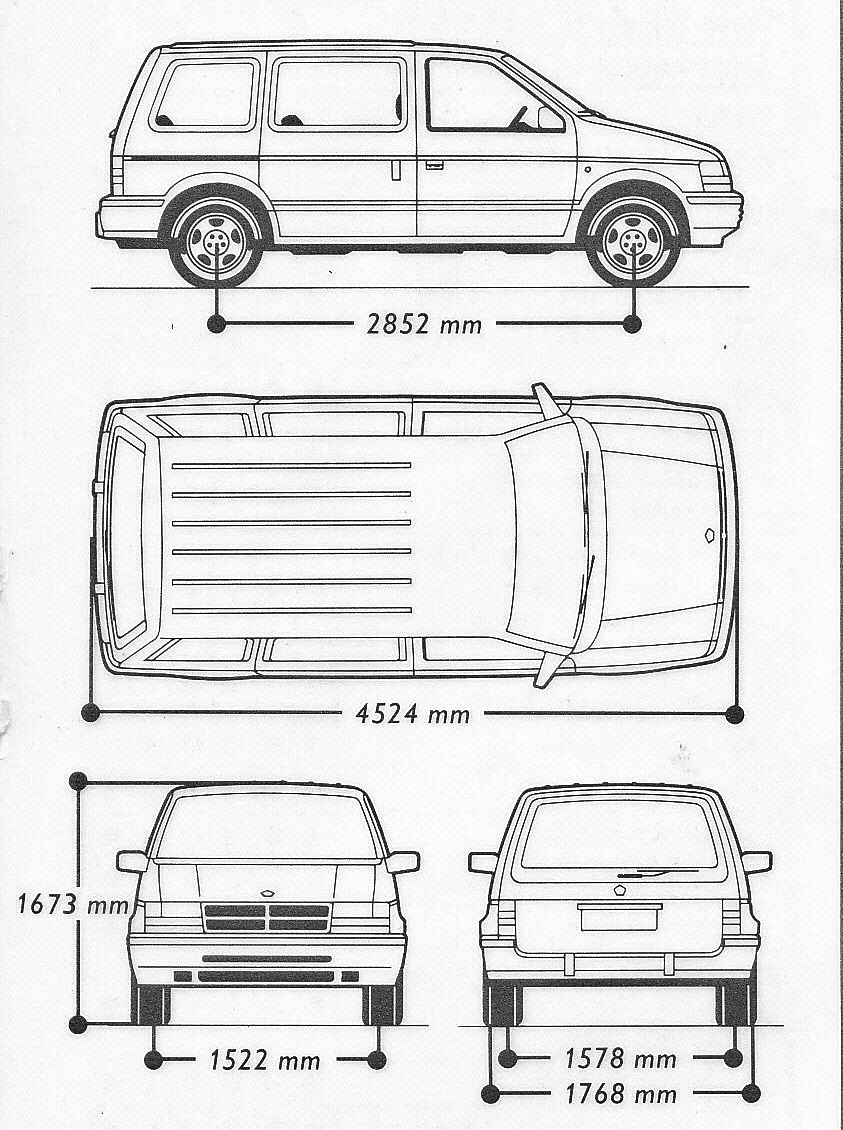 Chrysler Voyager blueprint
