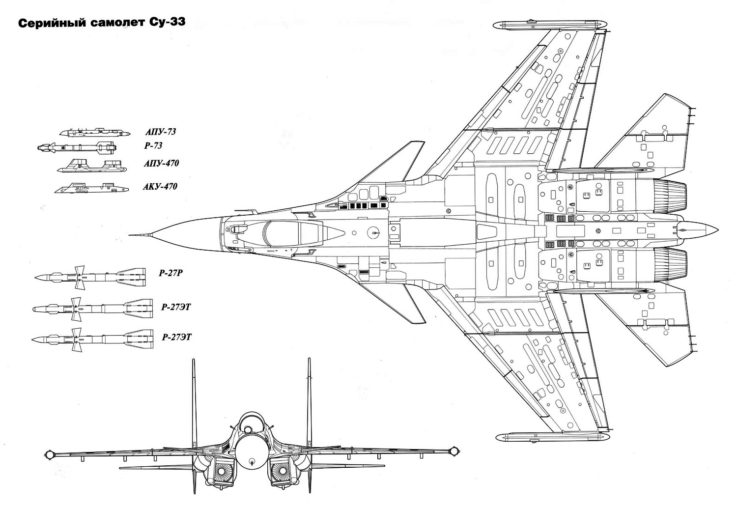 Su-33 blueprint