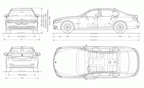 BMW 7 Series blueprint