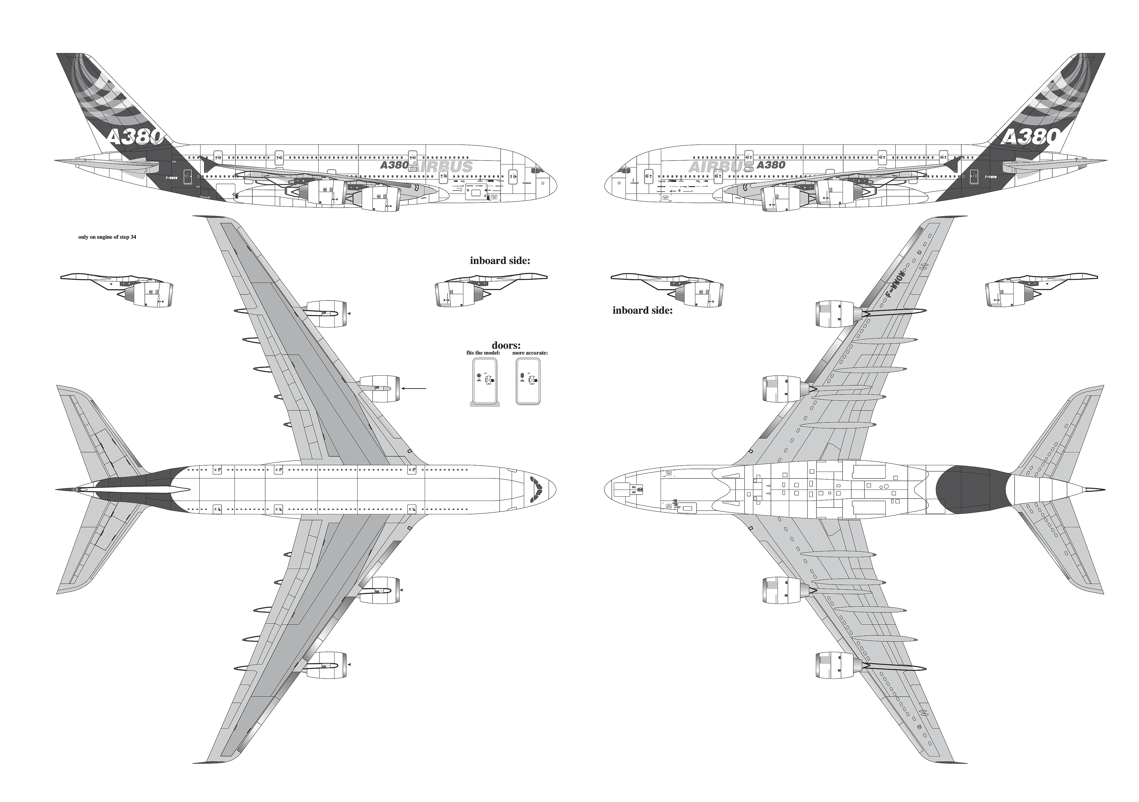 Airbus A380 blueprint