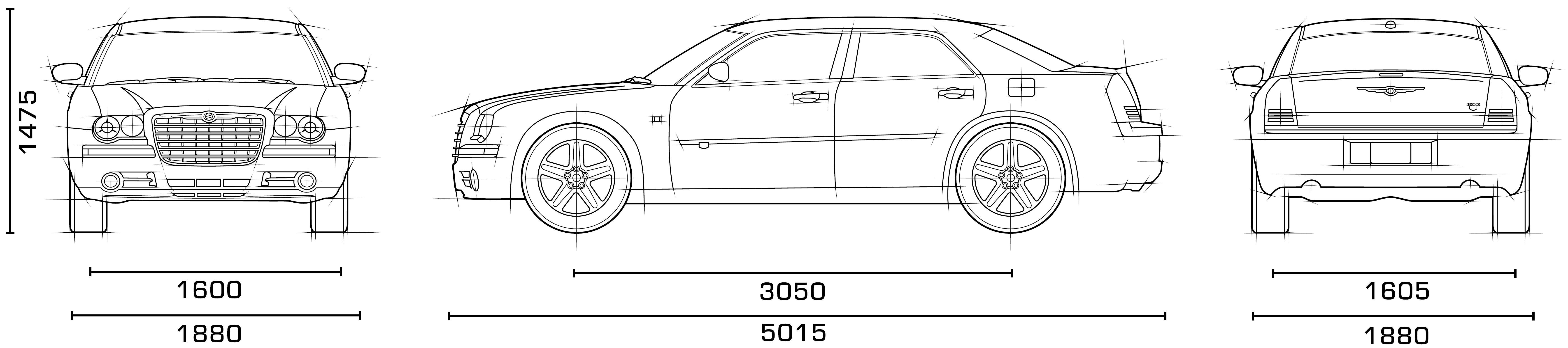 Chrysler 300C blueprint