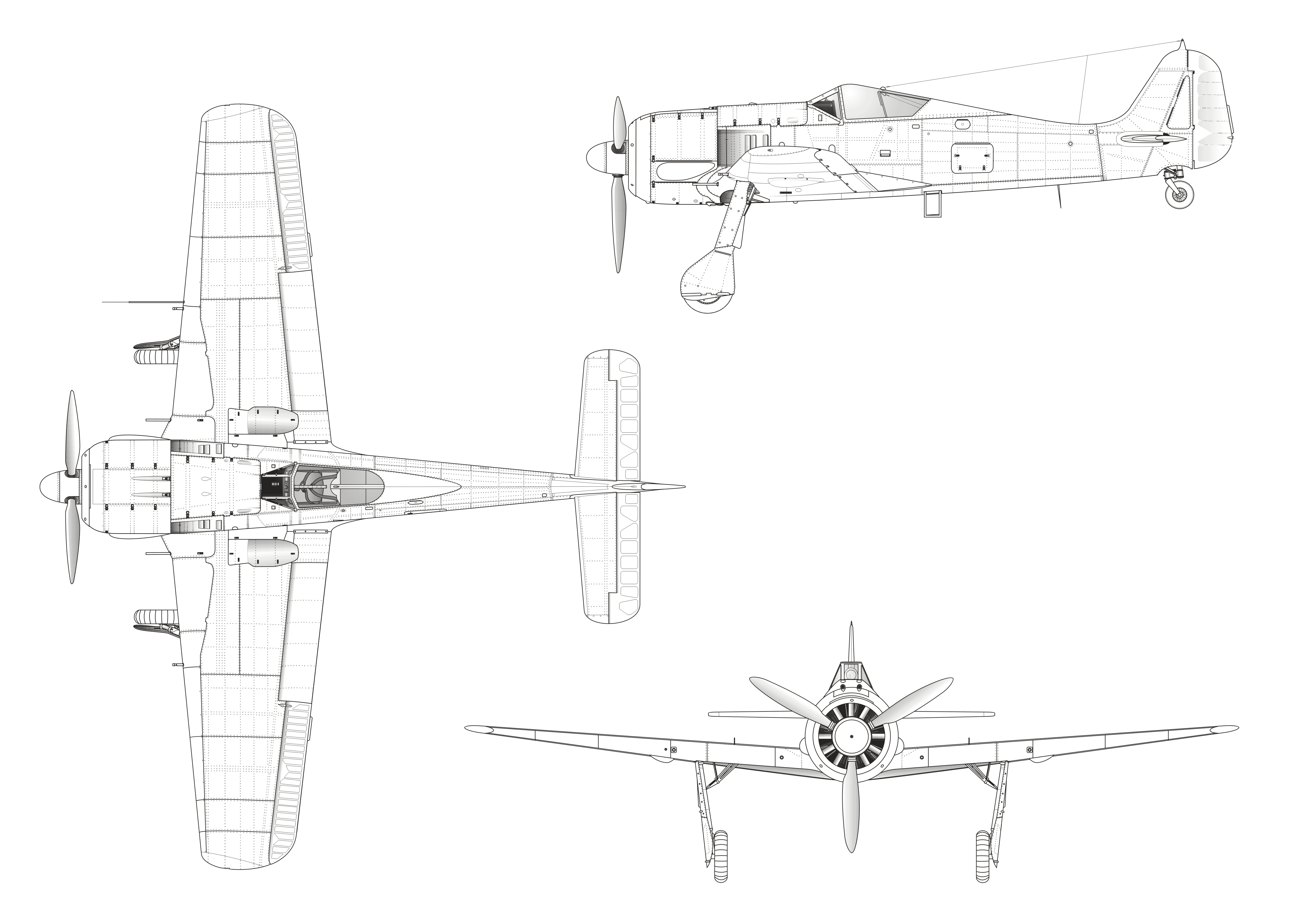 Focke-Wulf Fw 190 blueprint