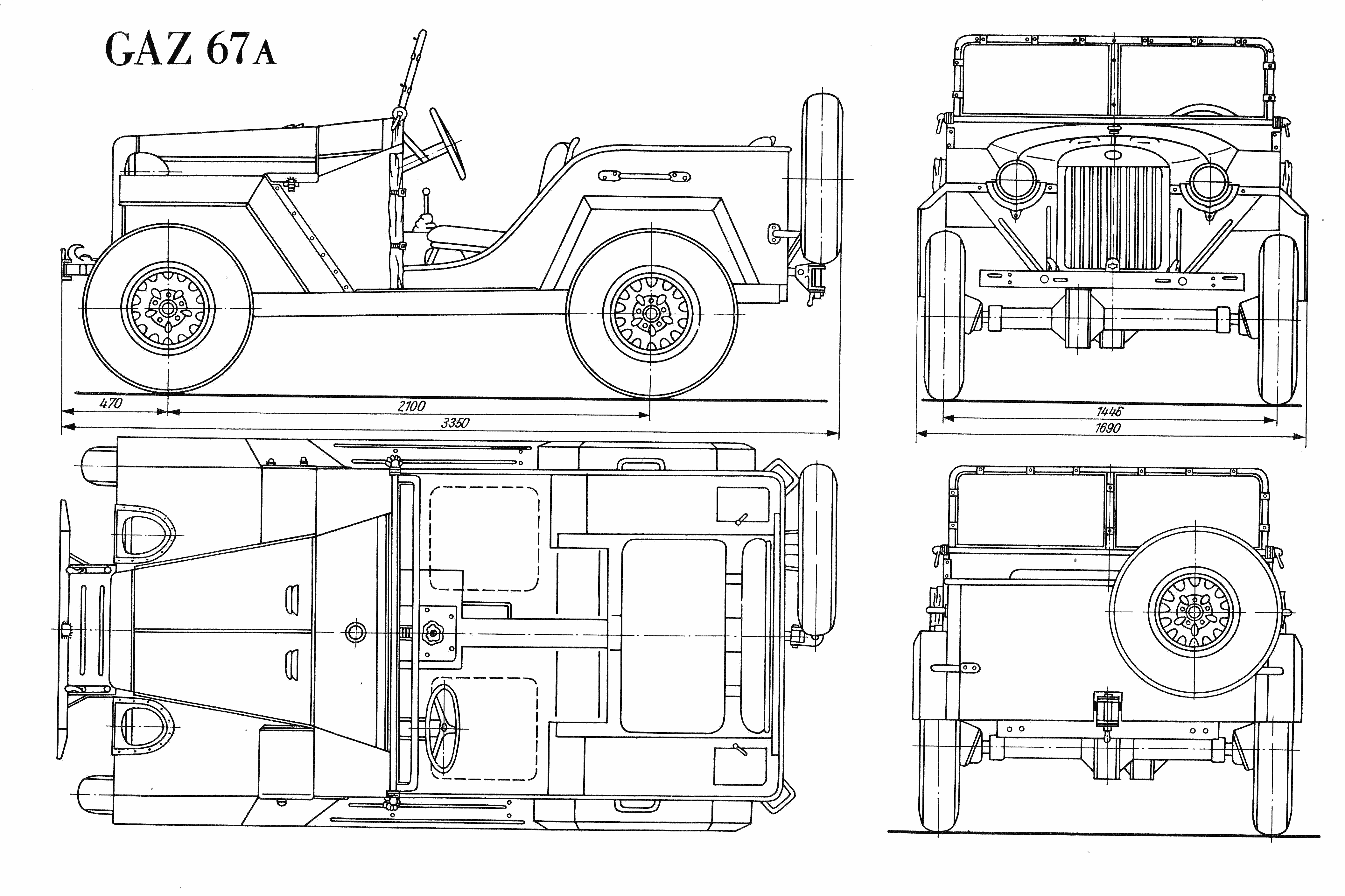 GAZ-67a blueprint