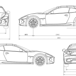 Maserati GranTurismo blueprint