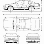 Nissan Maxima blueprint