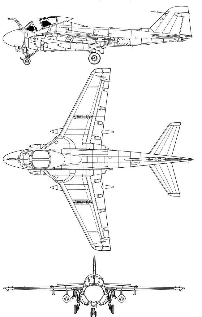 Grumman A-6E Intruder blueprint