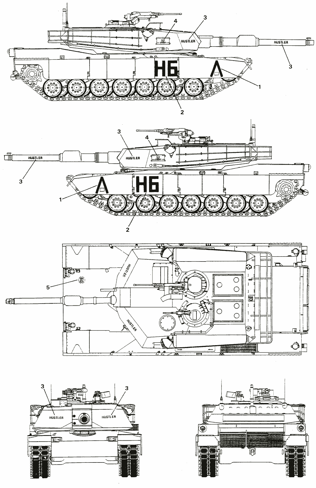 M1 Abrams blueprint