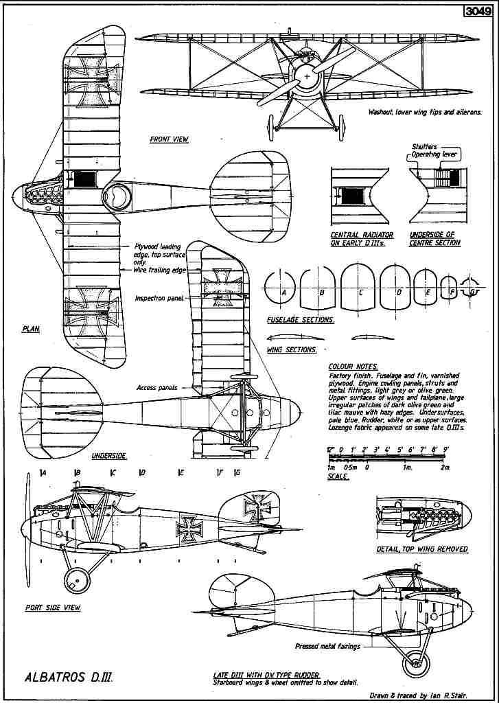 Albatros D.III blueprint