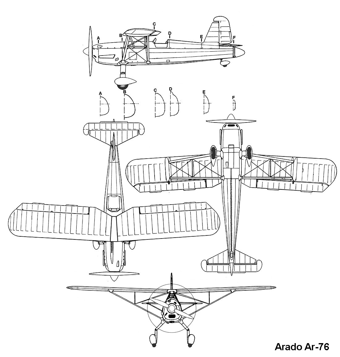 Arado Ar 76 blueprint