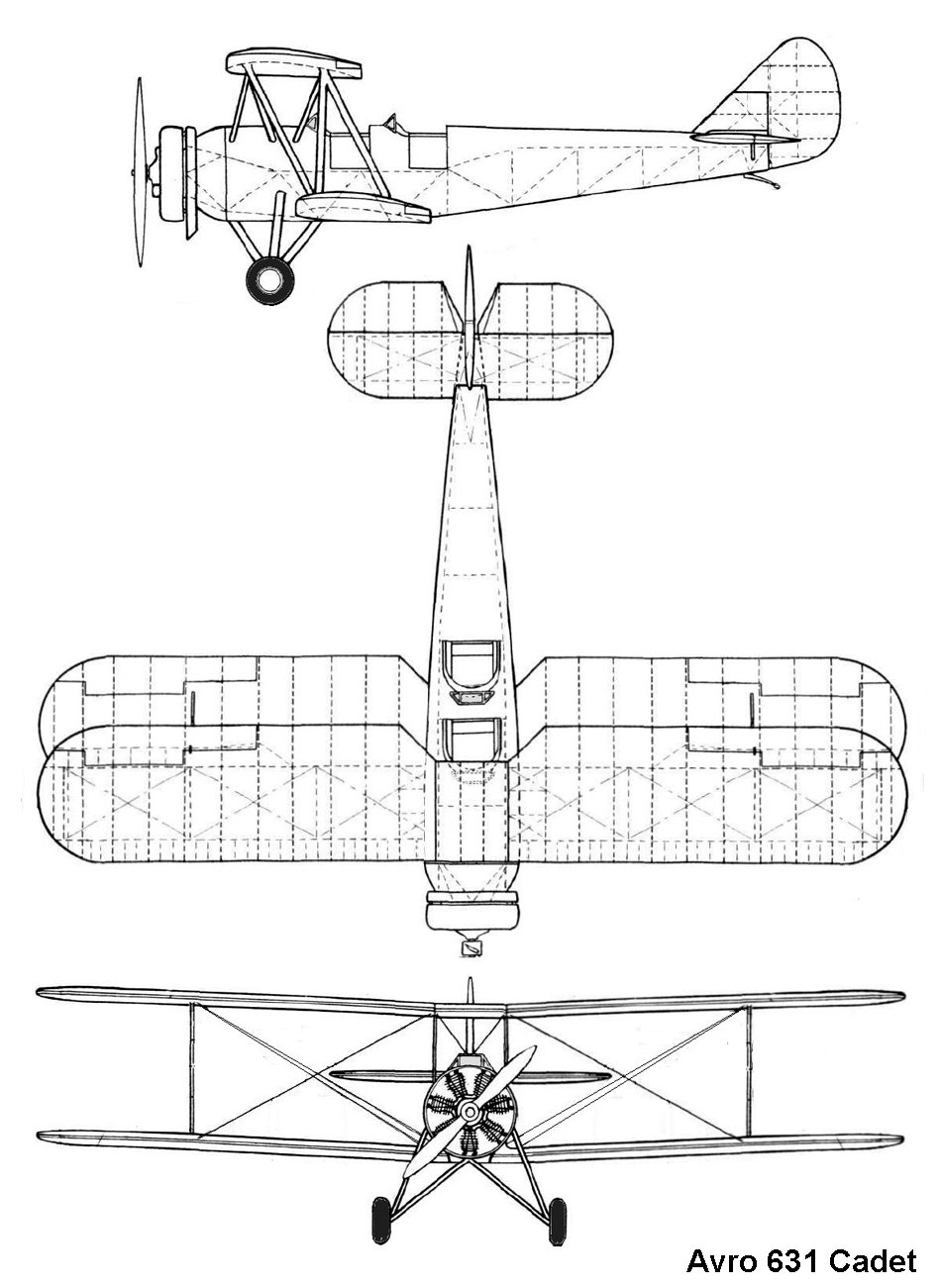 Avro 643 Cadet blueprint