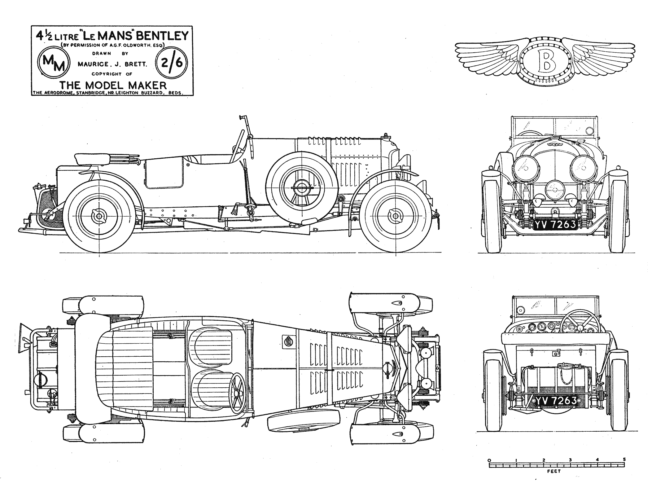 Bentley 4½ Litre blueprint