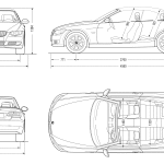 BMW 3-Series E93 blueprint