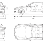 BMW 5-Series E60 blueprint
