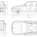BMW X3 E83 blueprint
