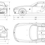 BMW Z4 E86 blueprint