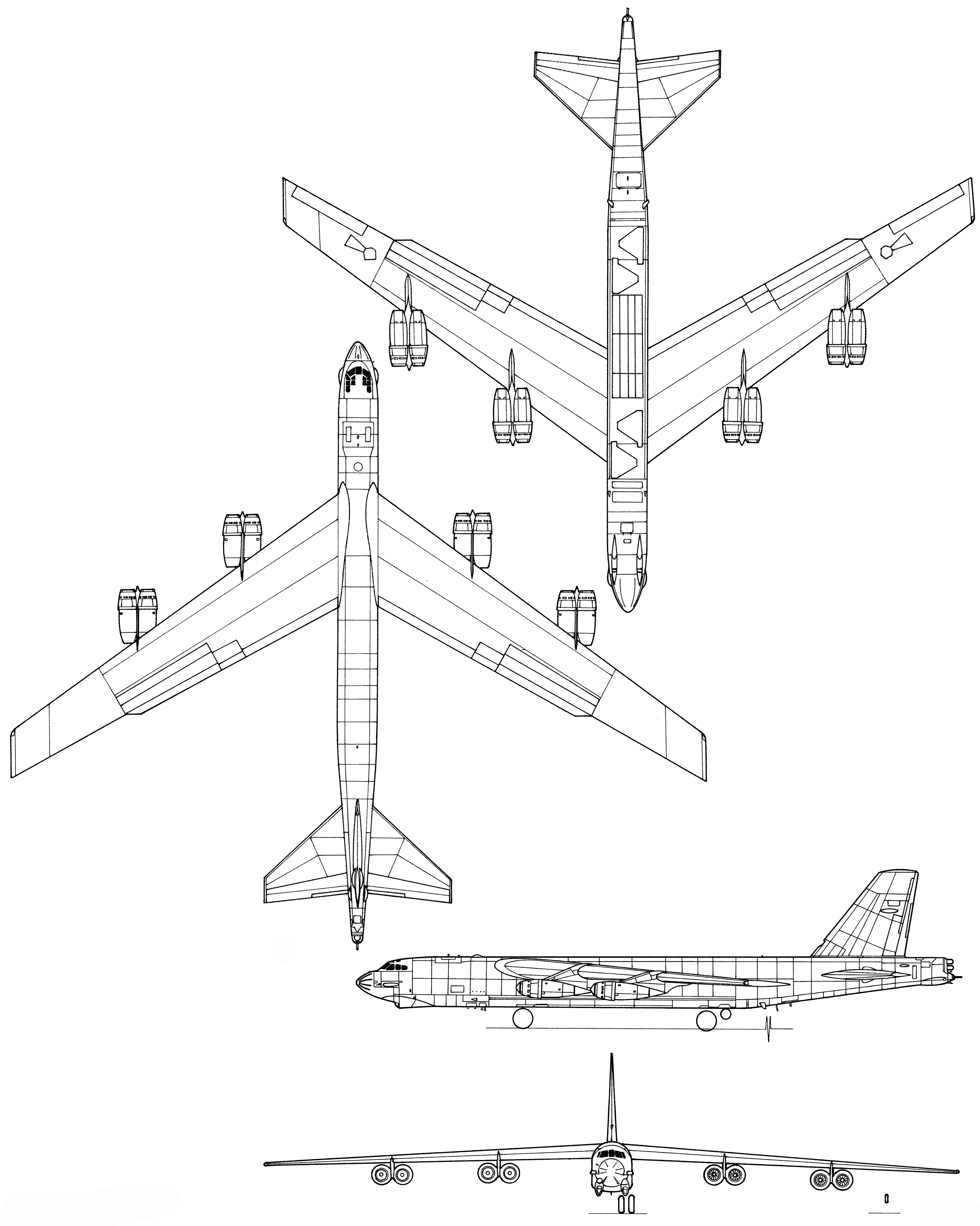 B-52 Stratofortress blueprint
