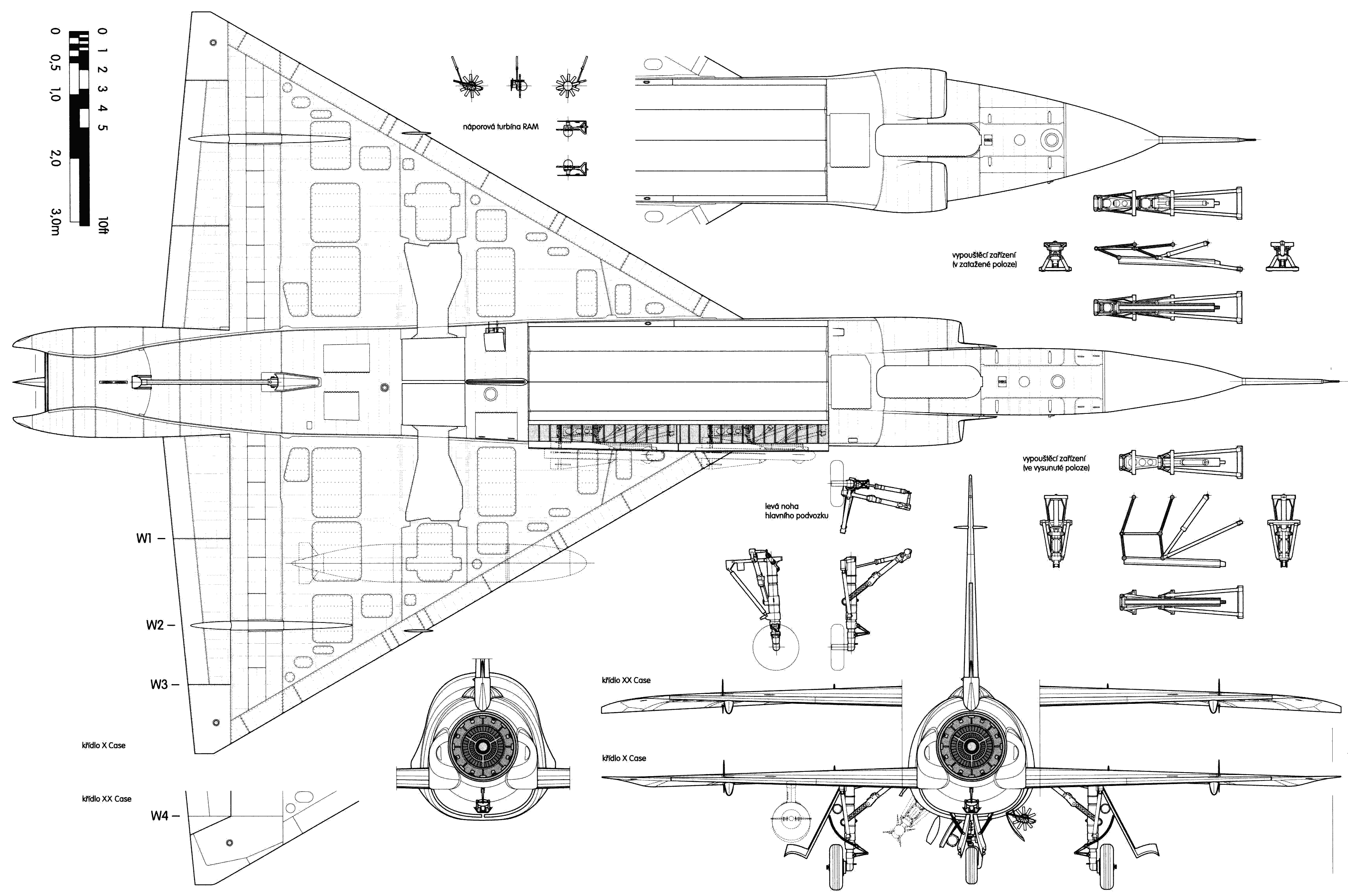F-102 Delta Dagger blueprint