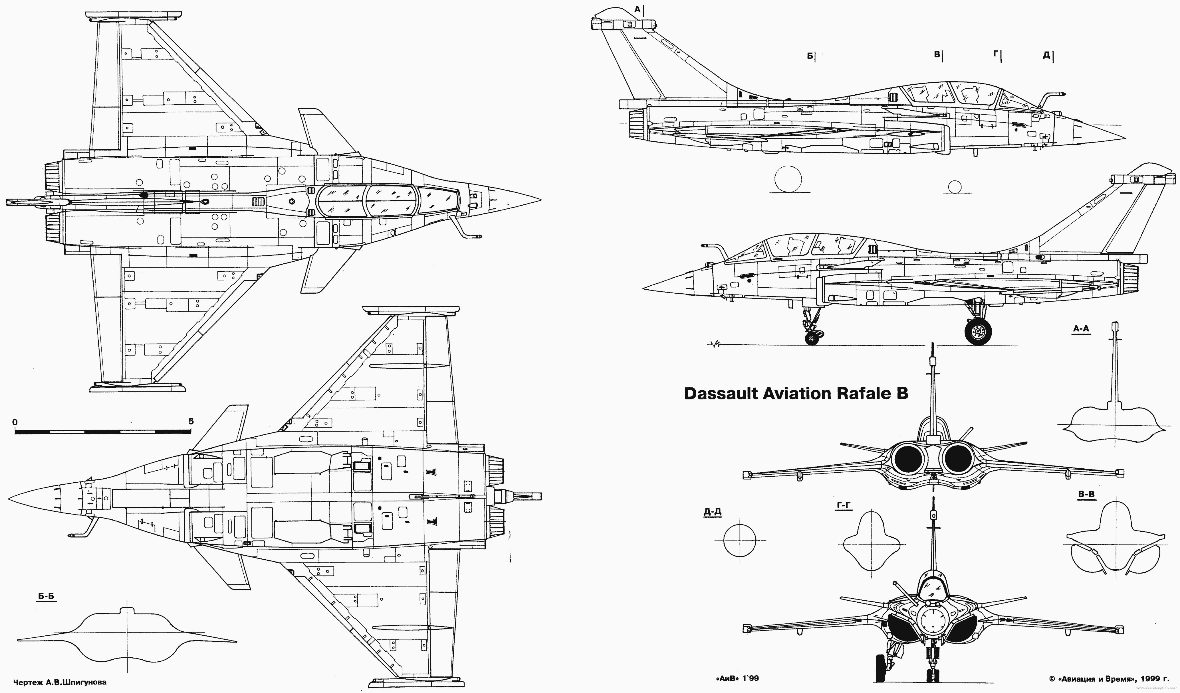 Dassault Rafale B blueprint