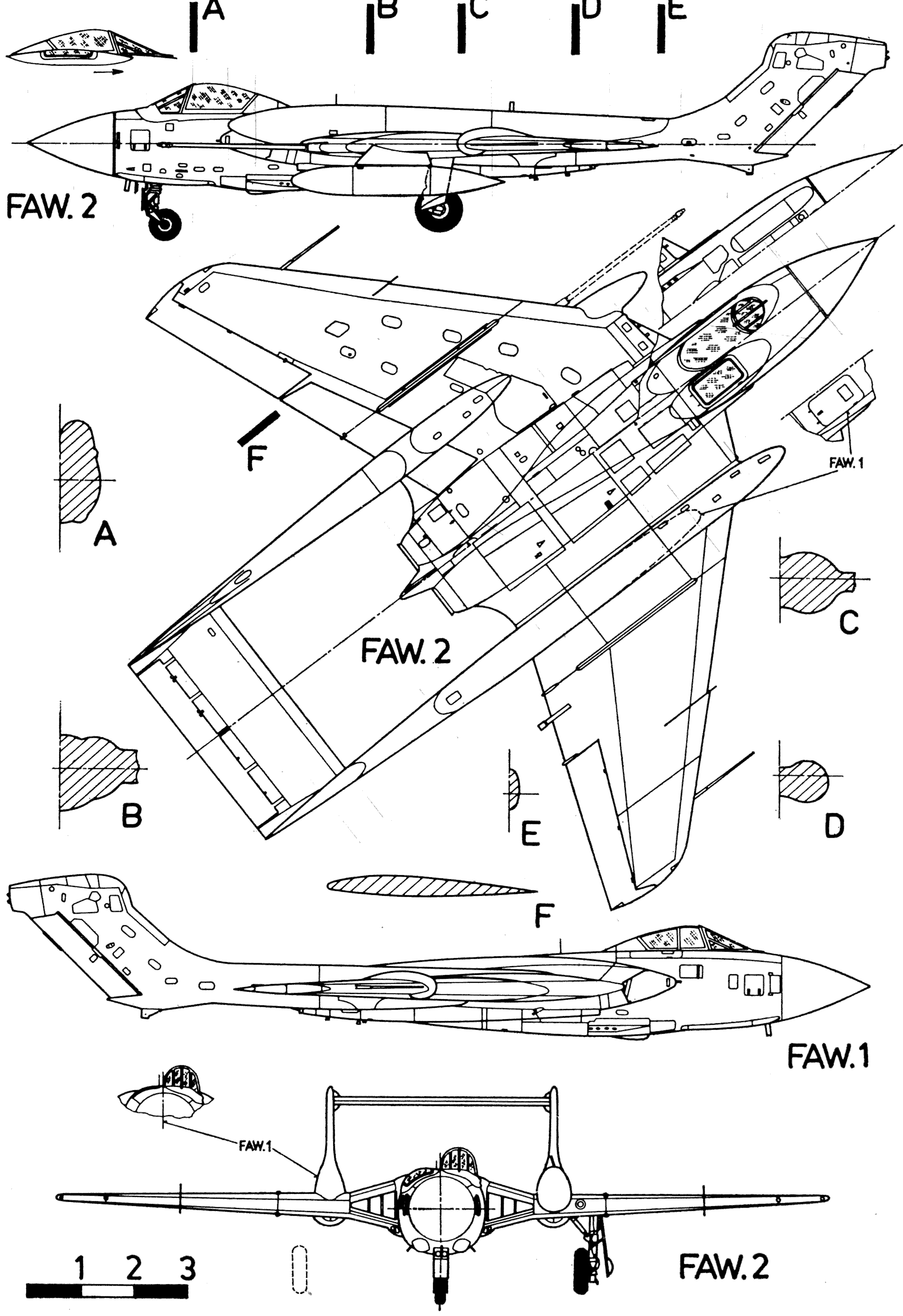 DH.110 Sea Vixen blueprint