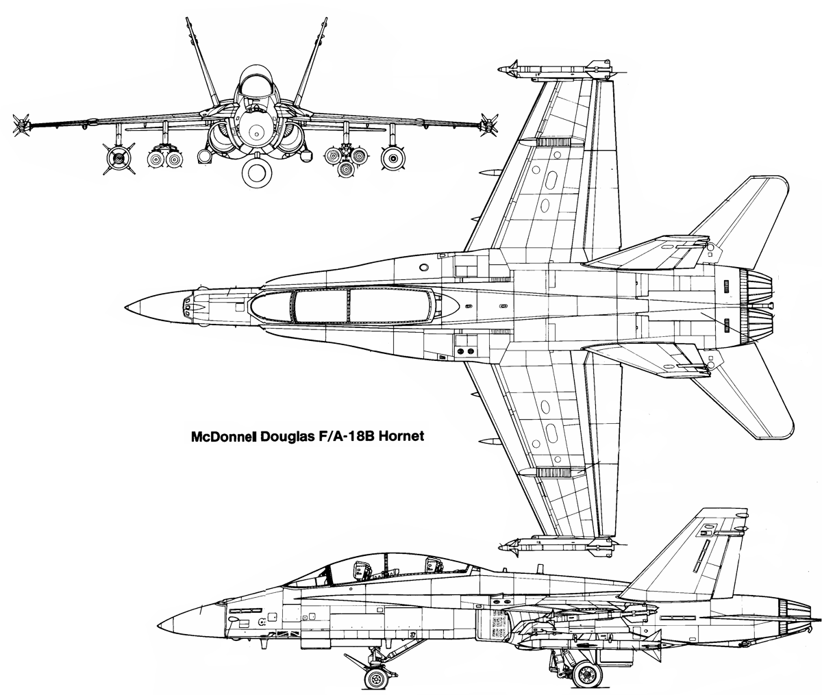 F/A-18 Hornet blueprint