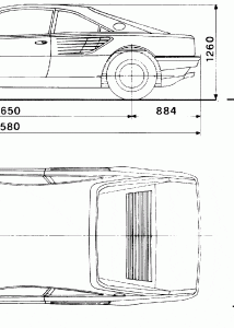 Ferrari Mondial Qv blueprint