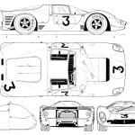 Ferrari 330 P4 blueprint