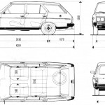 Fiat 131 blueprint