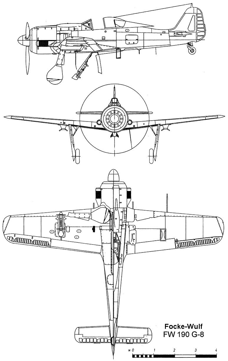 1/6 Scale Focke Wulf FW 190A  Plans Templates and Instructions 69ws