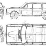 GAZ-24 blueprint