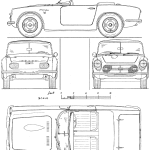Honda S800 blueprint