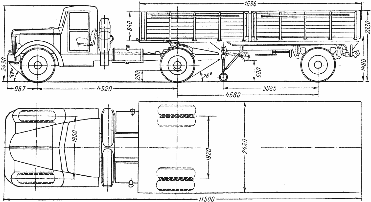 MAZ-200 Blueprint