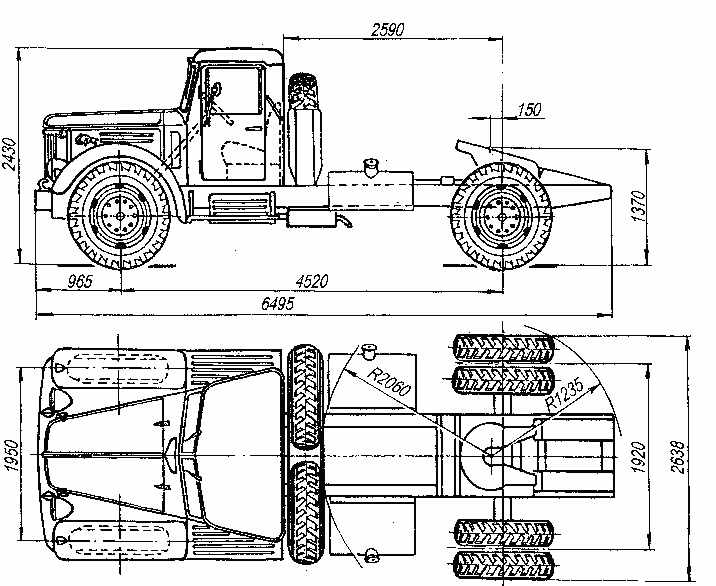 MAZ-200 Blueprint