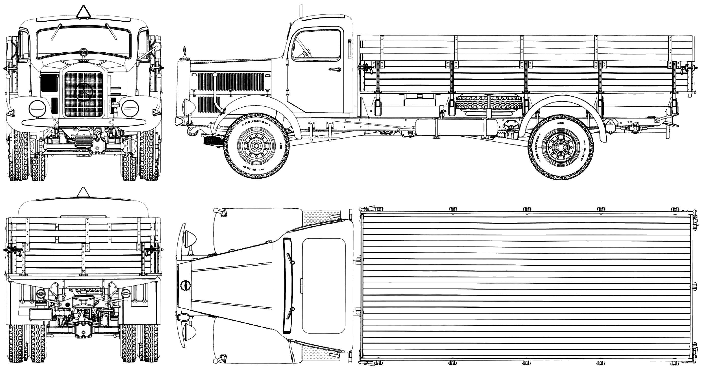 L4500A Truck blueprint