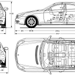 Mercedes-Benz CLS-Class blueprint