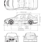 Mitsubishi Lancer Evolution blueprint