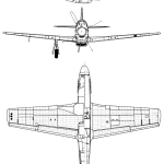 North American P-51 blueprint