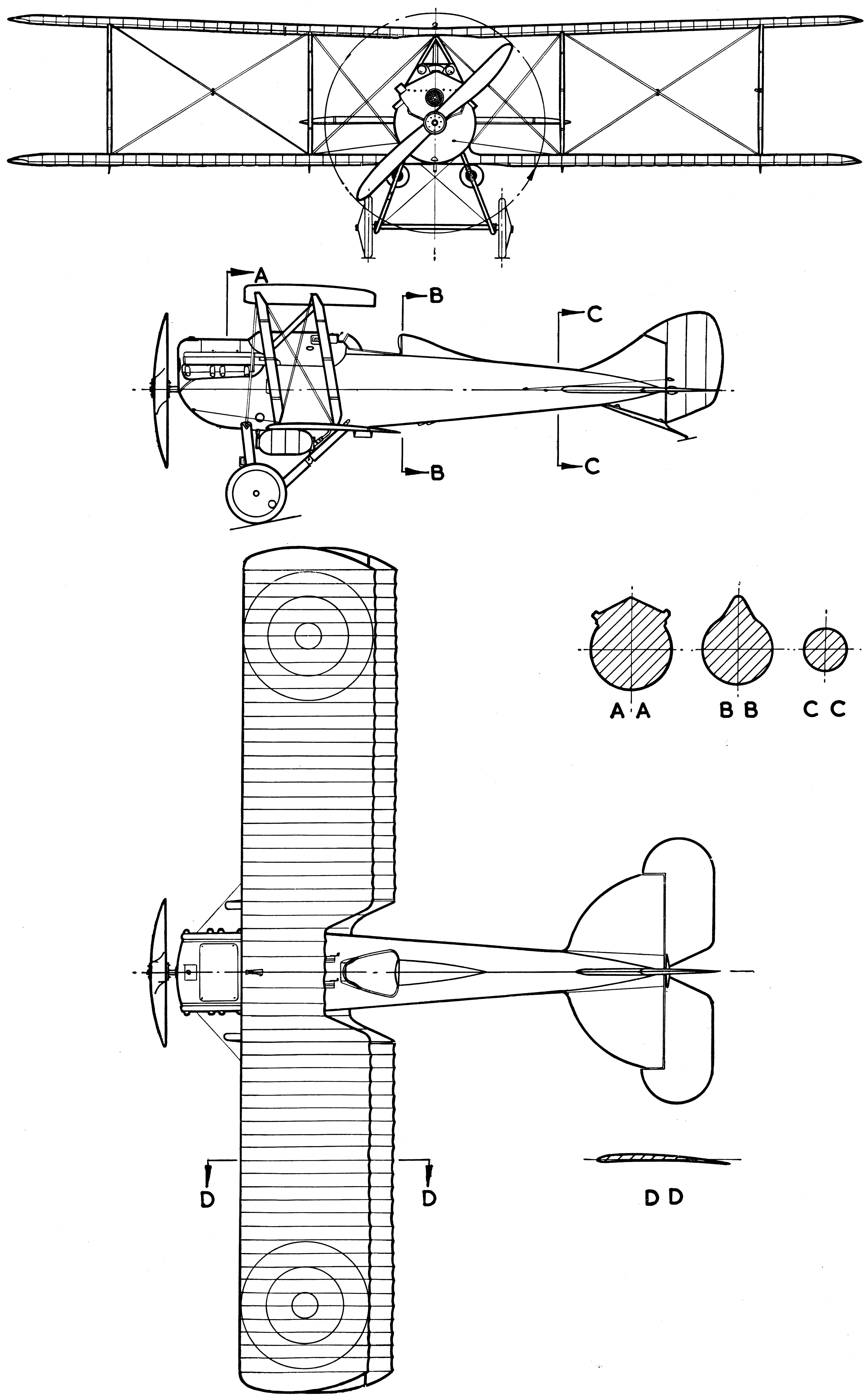 Nieuport-Delage NiD 29 blueprint