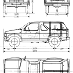 Nissan Terrano blueprint