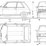Peugeot 104 blueprint