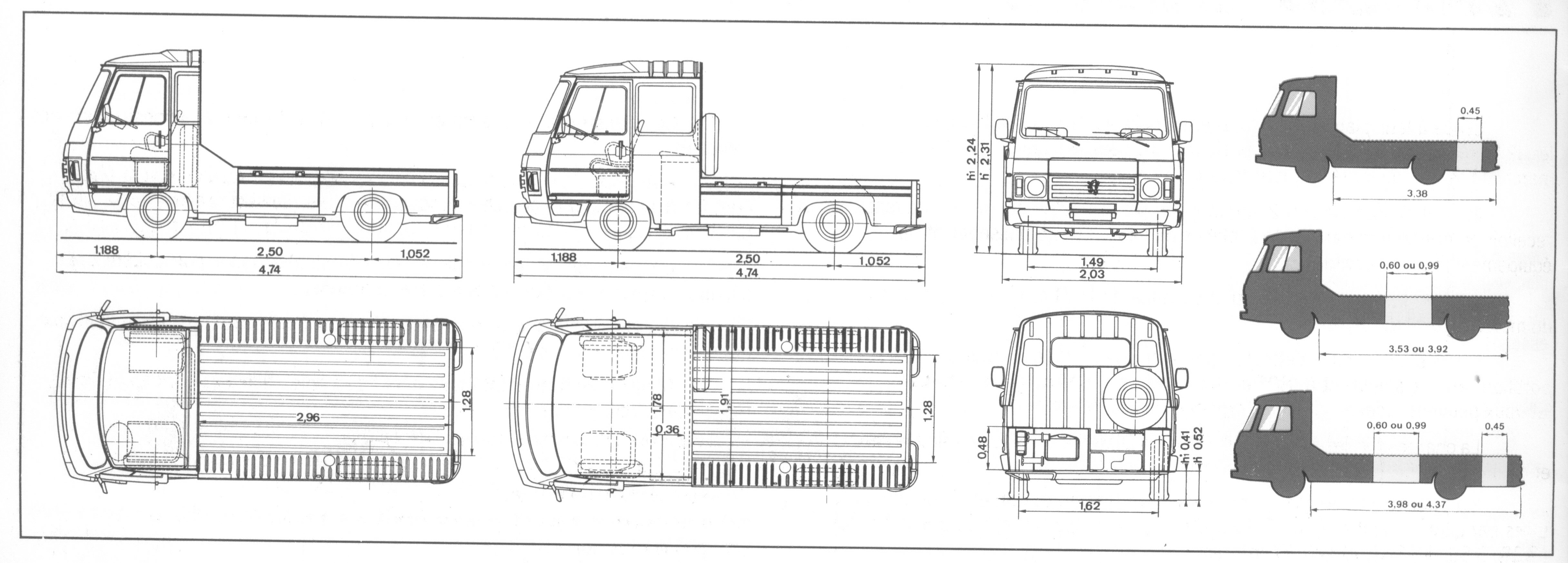 Peugeot J9 blueprint