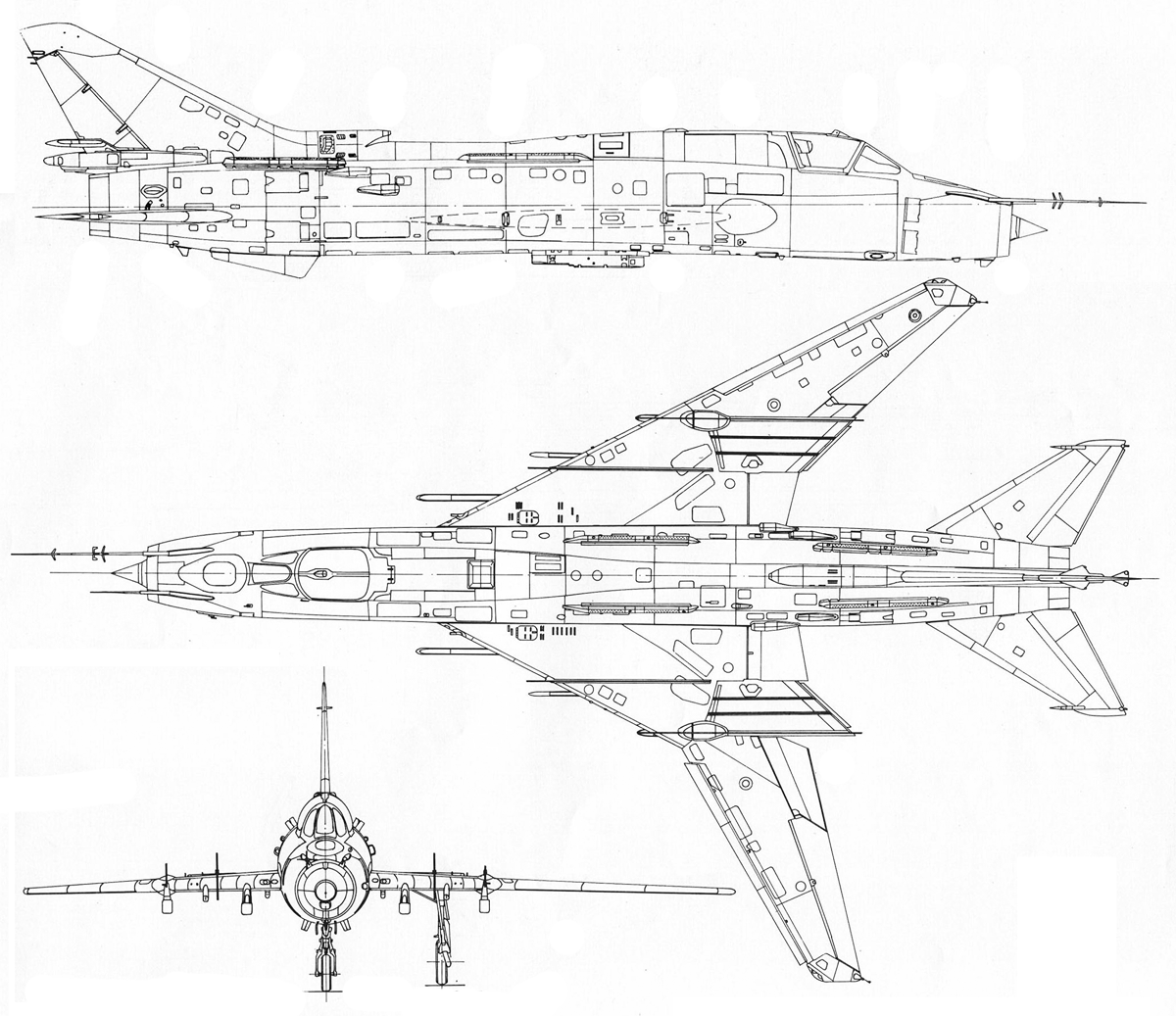 Su-22 blueprint