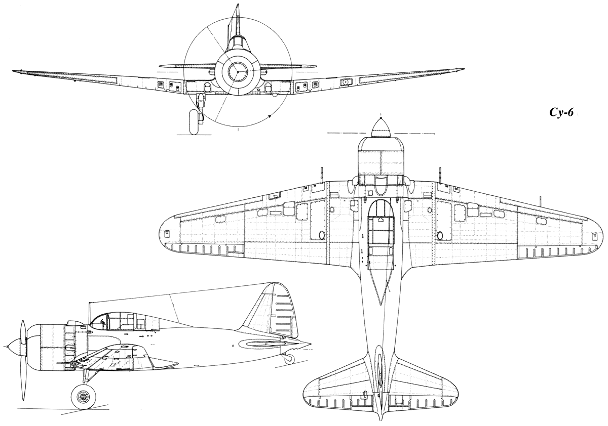 Sukhoi Su-6 blueprint