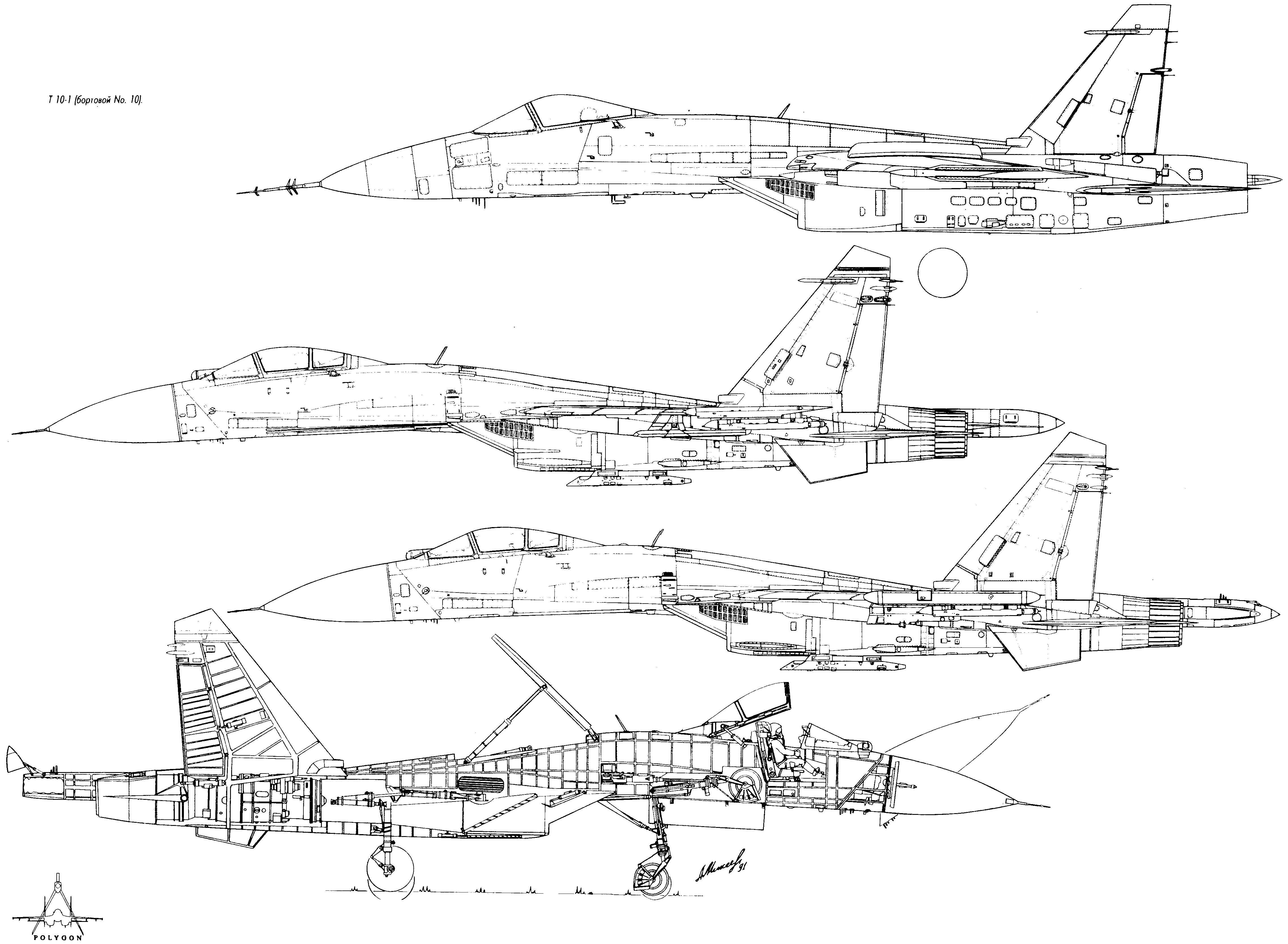 Su-27 blueprint