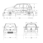 Volkswagen Lupo blueprint