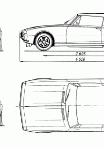 Chevrolet Camaro blueprint