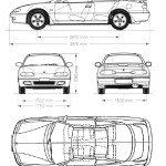 Mazda MX-6 blueprint